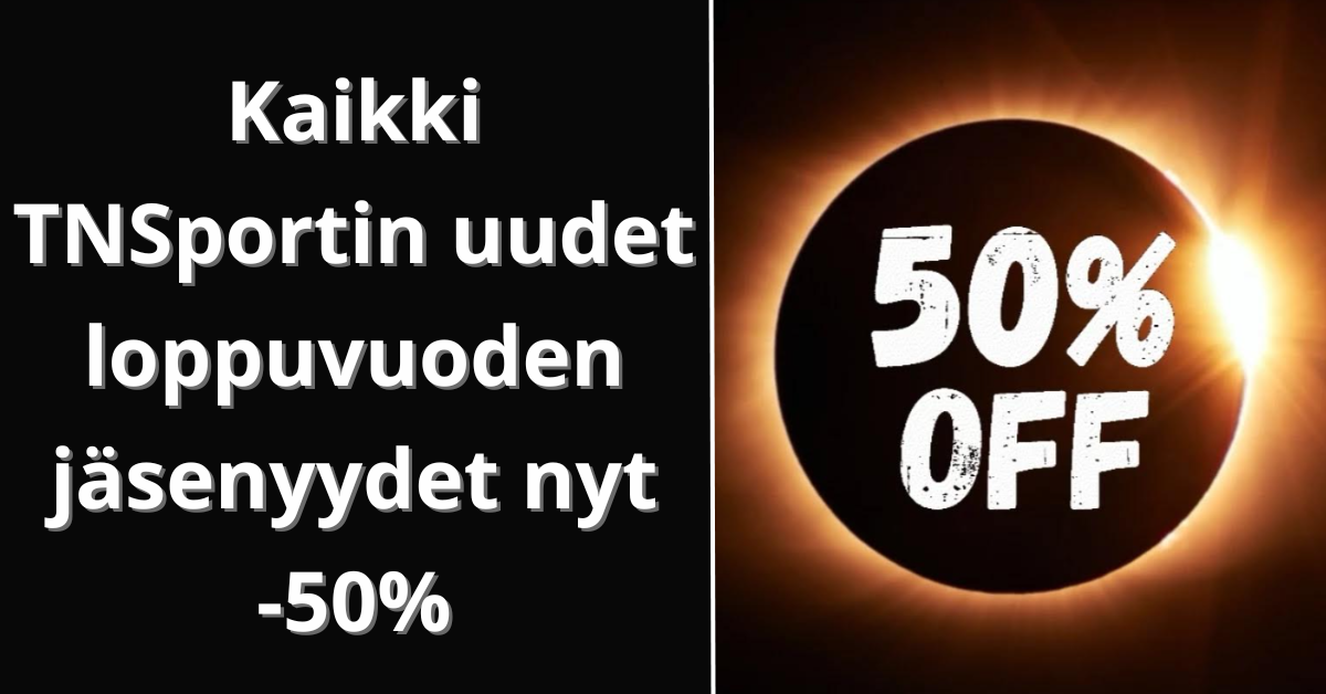 Kuntosalijäsenyydet nyt -50%