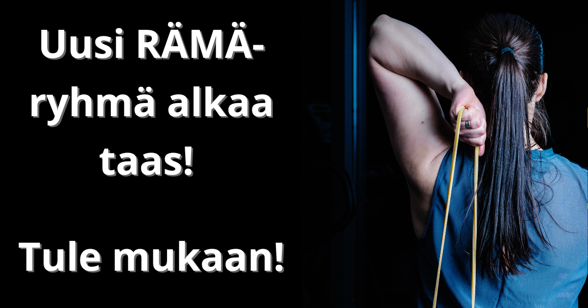 Syksyn RÄMÄ- ryhmä alkaa viikolla 33!